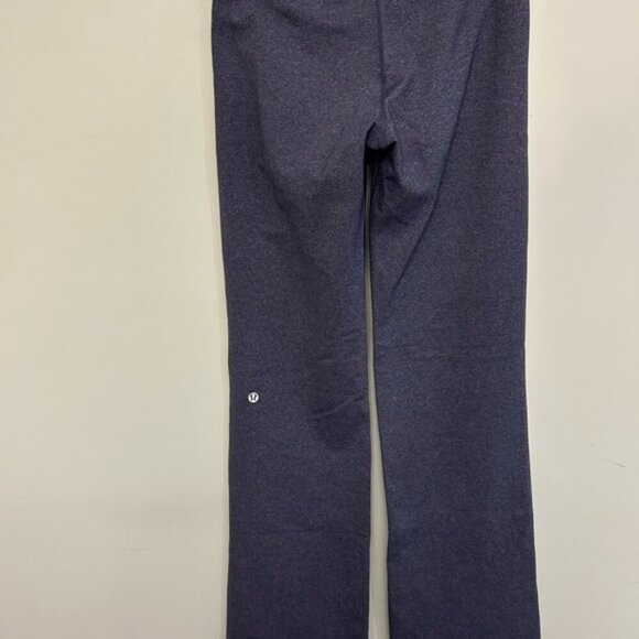 Lululemon Gray Yoga Pants with Floral Waistband - Picture 5 of 8